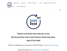 Tablet Screenshot of nytravfest.com